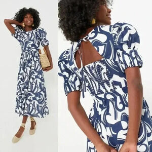 Tuckernuck Blue and White Patterned Dress